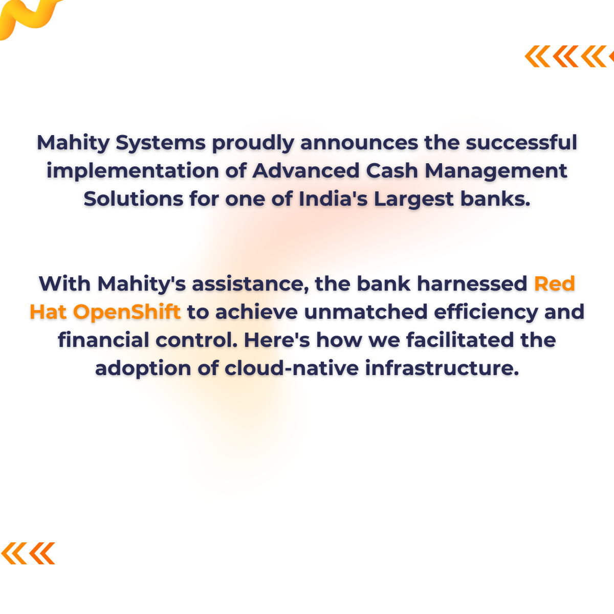 Red Hat OpenShift for implementation of Advanced Cash Management Solutions